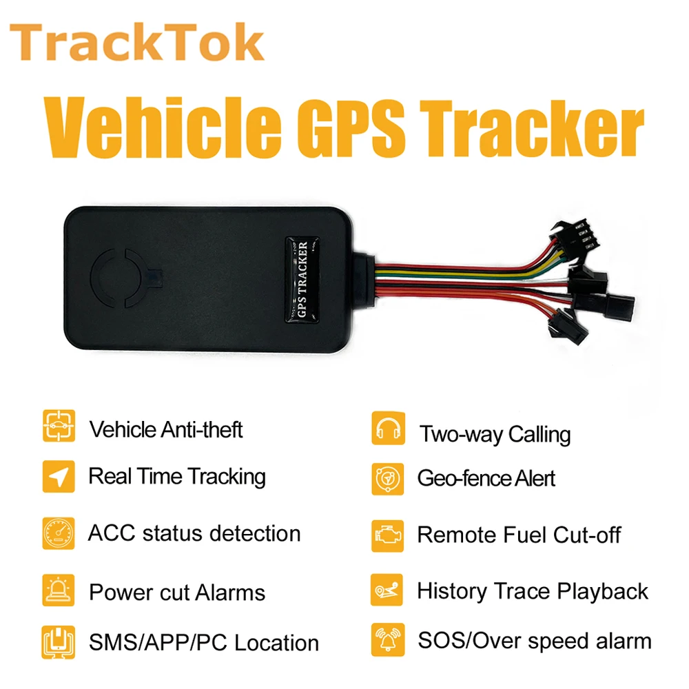 TrackTok CY21 автомобильный GPS-трекер Двухсторонний вызов управление противоугонным