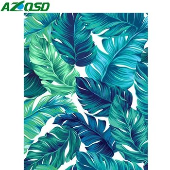 

AZQSD Painting By Numbers Modern Flower DIY 40X50cm No Frame Abstract Art Oil Paint By Number Canvas Wall Set Decoration