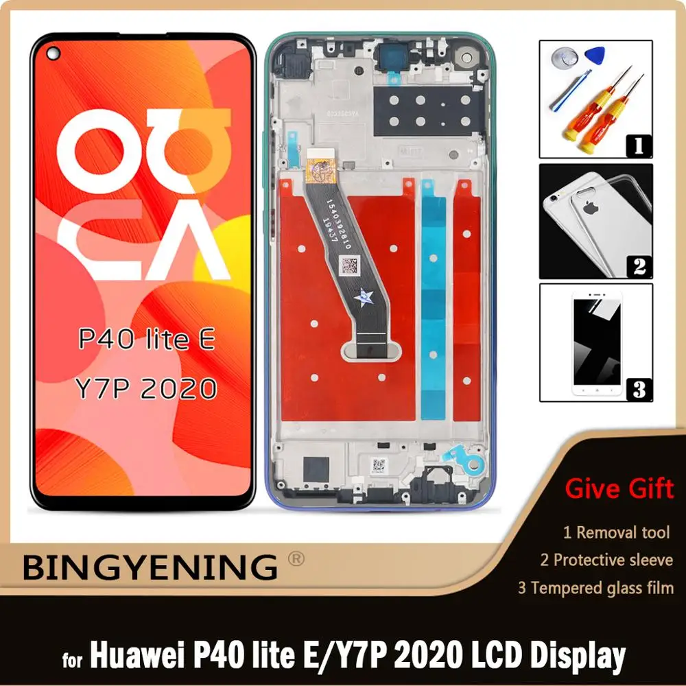 Оригинальный Для Huawei P40 Lite E ЖК дисплей экран сенсорный дигитайзер сборка для 6 39