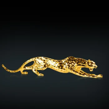

European Leopard Sculpture Lucky Panthera Pardus Statue Simple Animals Figurines Home Decorate R2768 Resin Craft Desktop Modern