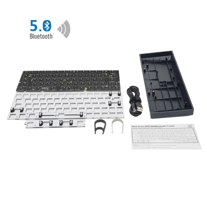 Программируемая механическая клавиатура GK64XS Bluetooth печатная плата GH60 E65A |