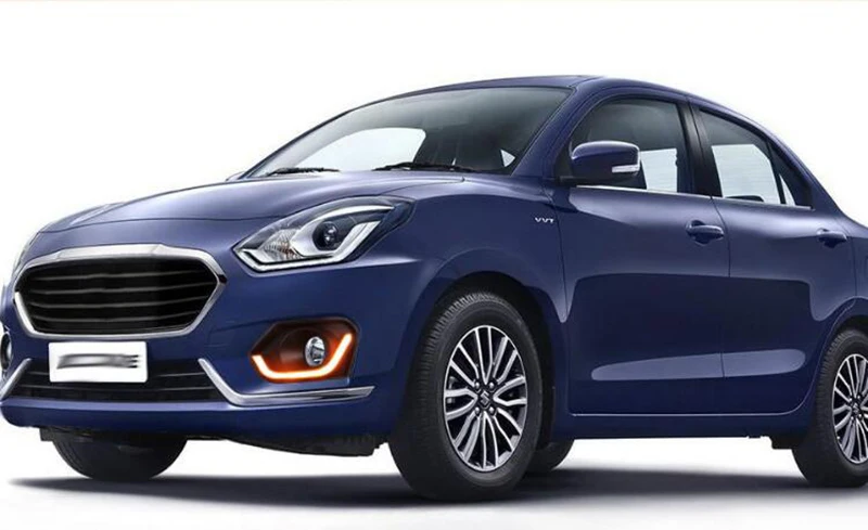 Для Suzuki Dzire дневные ходовые светодиодные дневные ходовые огни противотуманная лампа фары с желтым сигналом поворота