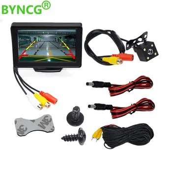 

BYNCG 4.3 or 5 Inch TFT LCD Car Monitor Display Reverse Camera Parking Backup System for Car Rearview Monitors NTSC PAL