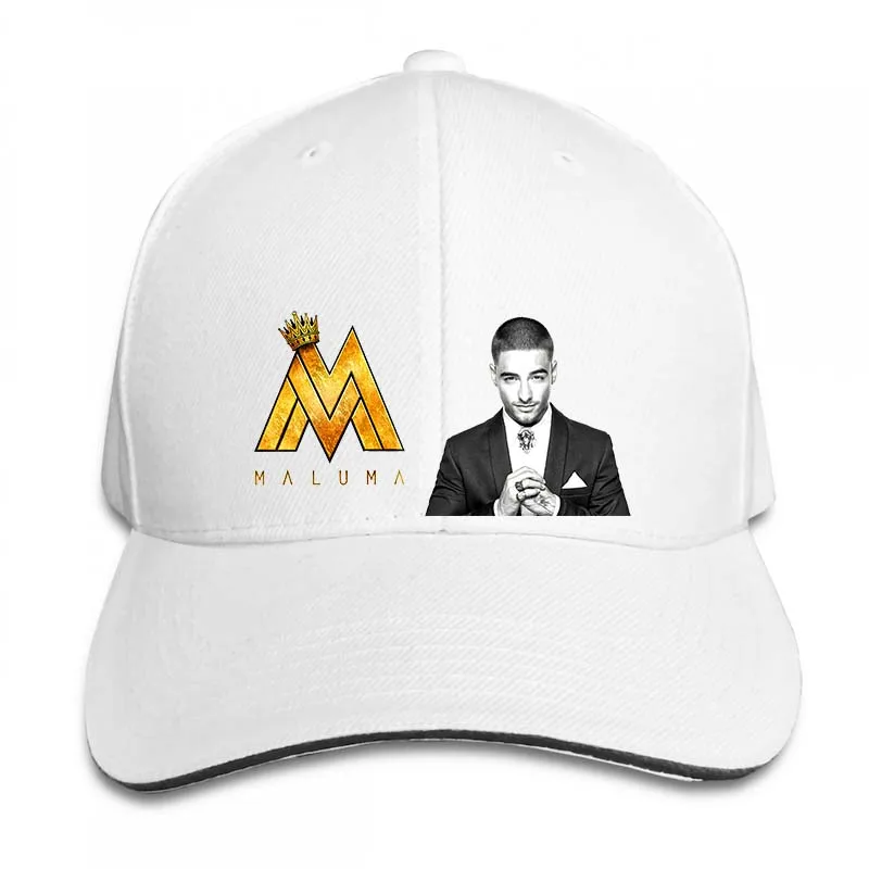Бейсбольная кепка Maluma Reggaeton для мужчин и женщин, Кепка-Дальнобойщик, модная Регулируемая Кепка - Цвет: 2-White