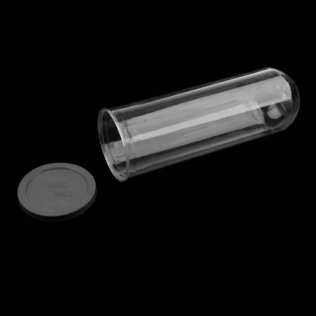 Sports Tennis Balls Can Holder Box PVC Tennis Ball Container for Beginners Clear Tennis Accessories Contain 3 Balls