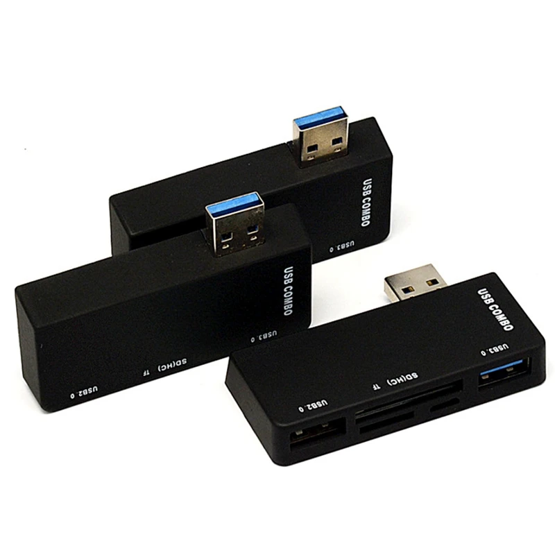 Usb-хаб USB3.0 адаптер 2 порта USB комбинированное устройство для чтения карт SD TF все в одном для Surface Pro 3/4