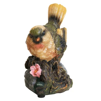

1pc Birdsong Device Simulation Flower Bird Garden Decoration Bird Desktop Adornment Resin Small Bird Ornament (Assorted Color)