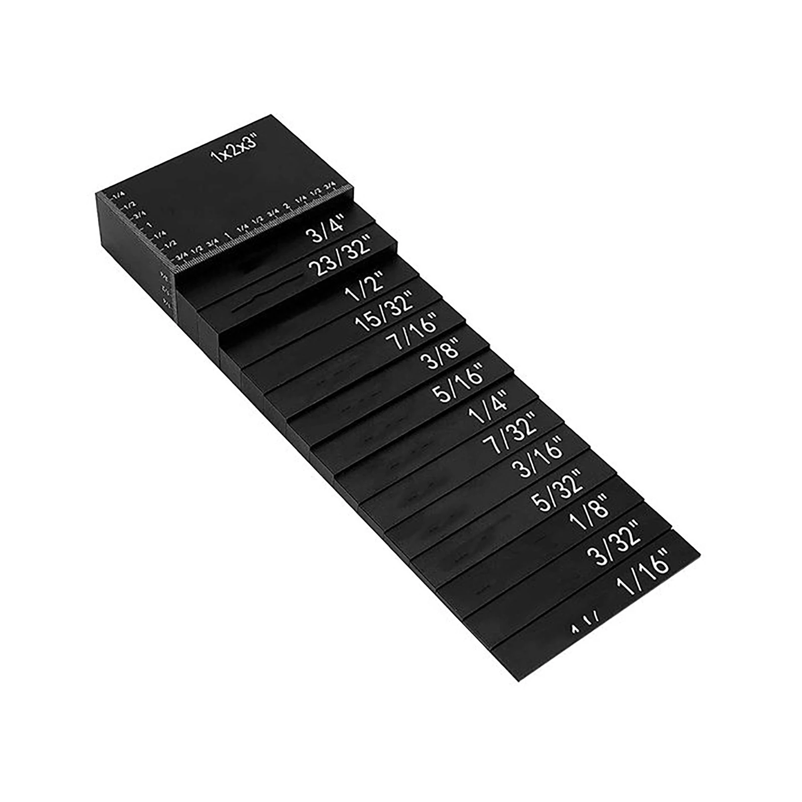 15Pcs Block Bar Height Gauge Portable Aluminum Alloy Woodworking Profile Bench Saw Accessories Precision Measuring Tools