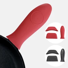 

Non-Slip Silicone Handle Holder Cookware Parts Potholder Cast Iron Skillet Grip Sleeve Cover Pots Pans Handle Parts