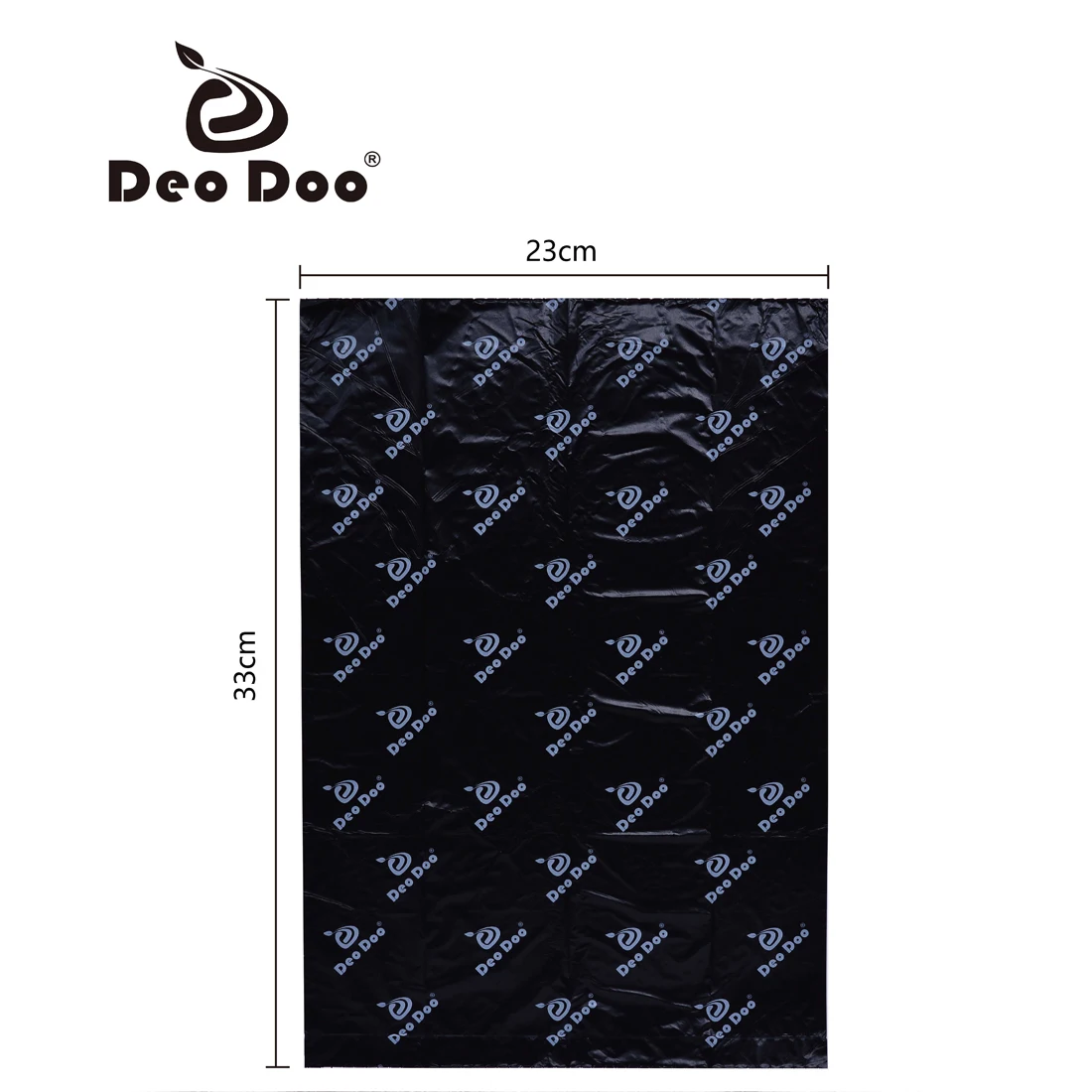 DeoDoo Dog Poop Bags biodegradabile Extra spesso forte Biobase Dog-Friendly Doggie Black Cat sacchetti per rifiuti