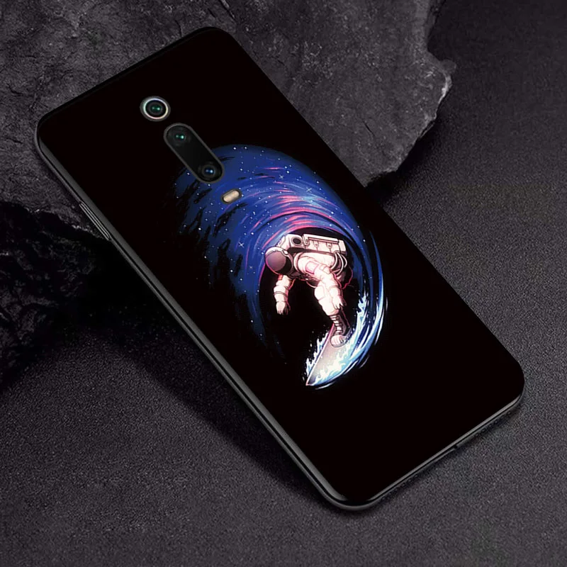 TPUBLK541 Модный черный чехол из ТПУ для Xiaomi mi 9T Pro, чехол с воздушным шаром, астронавт, случай для Xiaomi mi 9 T, чехол для телефона mi 9T Pro, бампер - Цвет: TPUBLK541