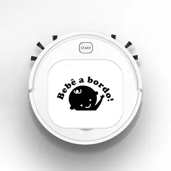 

Auto USB Sweeping 1800Pa Multifunction Smart Robot Vacuum Cleaner Dry Wet Floor Cleaner baby on board in portuguese