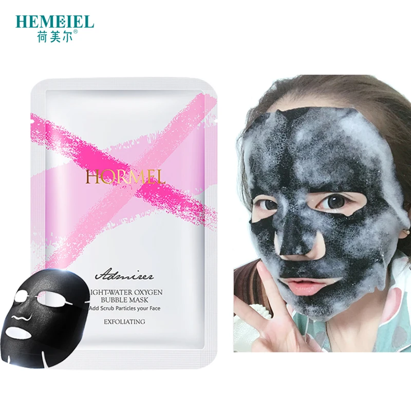 HEMEIEL Детокс кислородная пузырчатая маска для лица увлажняющая бамбуковая угольная черная маска для лица отбеливающая маска для ухода за кожей