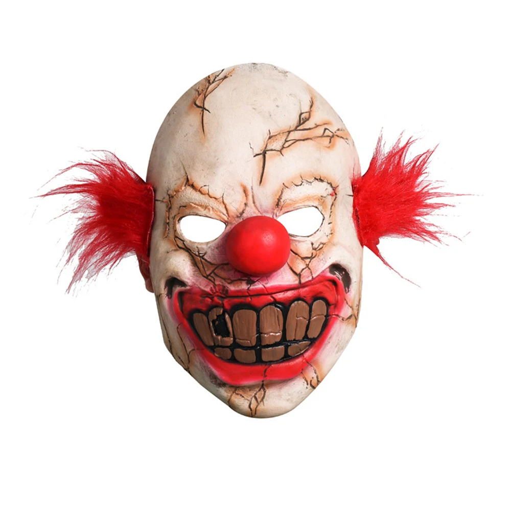 

Horror Halloween Mask Latex Full Horrible-looking Clown Mask Halloween Party