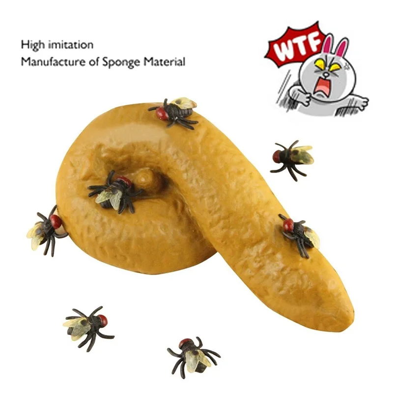 

Fake Human Poop Tricky Toy 11*6cm Gross Joke Pooper Toilet Bathroom Halloween Creative April Fools' Day Props Prank Tool Sponge