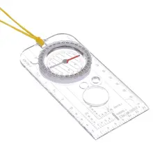 Многофункциональная линейка для рисования профессиональная карта шкала Кемпинг Навигация Компас угол линейка с лупой