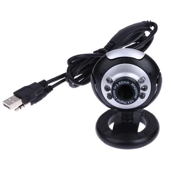 

Usb Video Web Camera Six Lights Night Vision Drive-free Clip Camera Computer Webcam with Mic PC Laptop Computer Web Camera A50