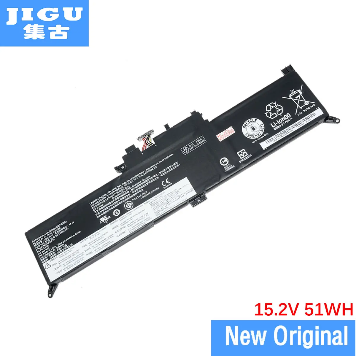 Оригинальный аккумулятор для ноутбука JIGU 01AV434 SB10K97591 Lenovo ThinkPad Yoga 260 370 370X380 15 2 V 51WH |