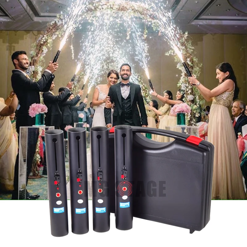 

Hand held control Cold Pyro Fireworks Firing System Fountain Systems Mini machine For Wedding Party Stage Decoration