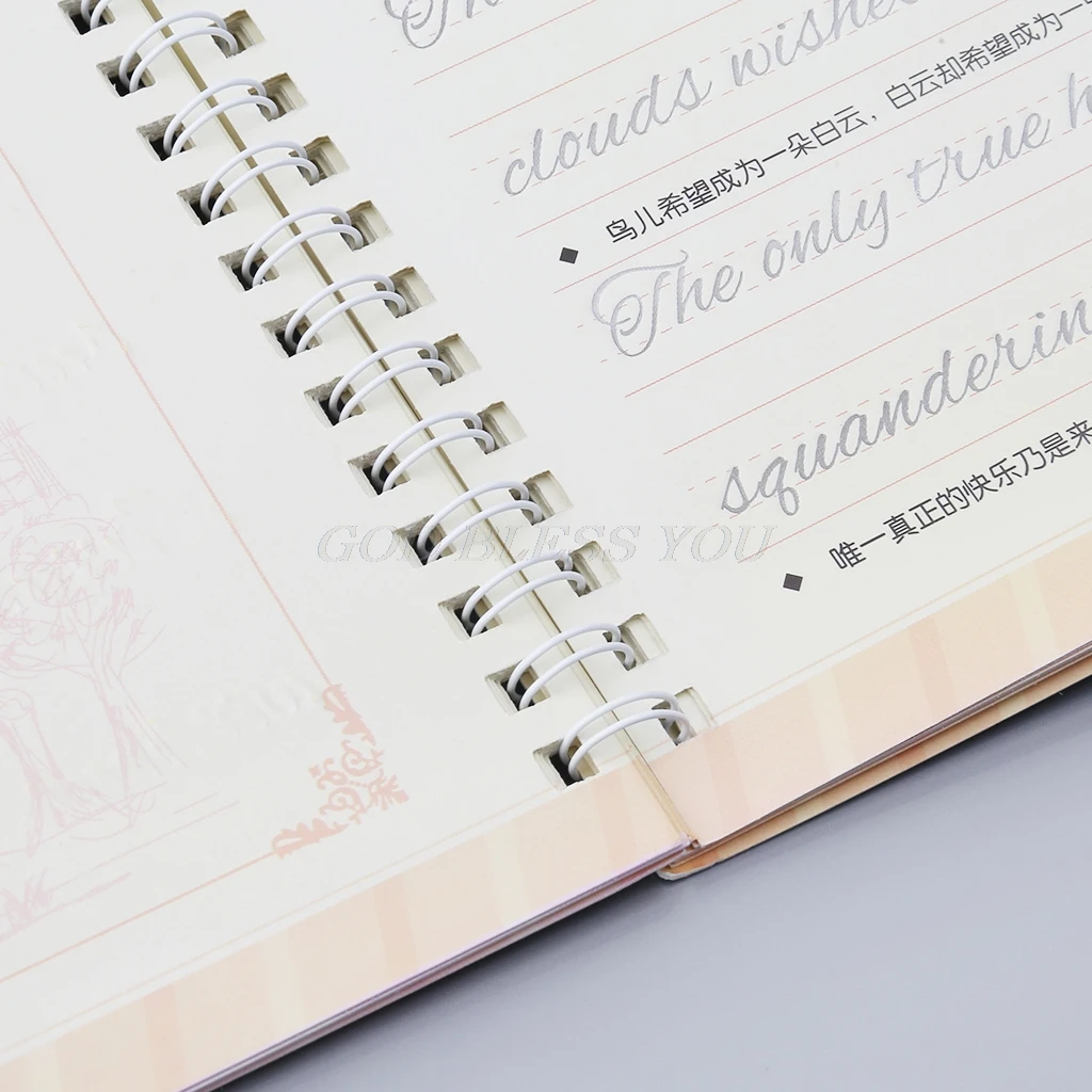 Cursive Writing English Calligraphy Copybook For Adult Children Exercise Groove Handwriting Practice Book Cursive Writing English Calligraphy Copybook For Adult Children Exercise Groove Handwriting Practice Book