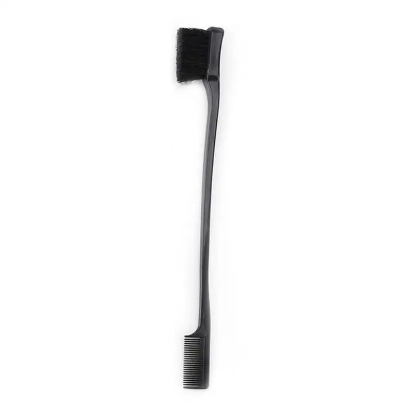 Double Sided Edge Hair Comb Portable Hot Selling Durable Simple Comfortable Personality Hair Coloring Makeup Brushes - Цвет: Черный