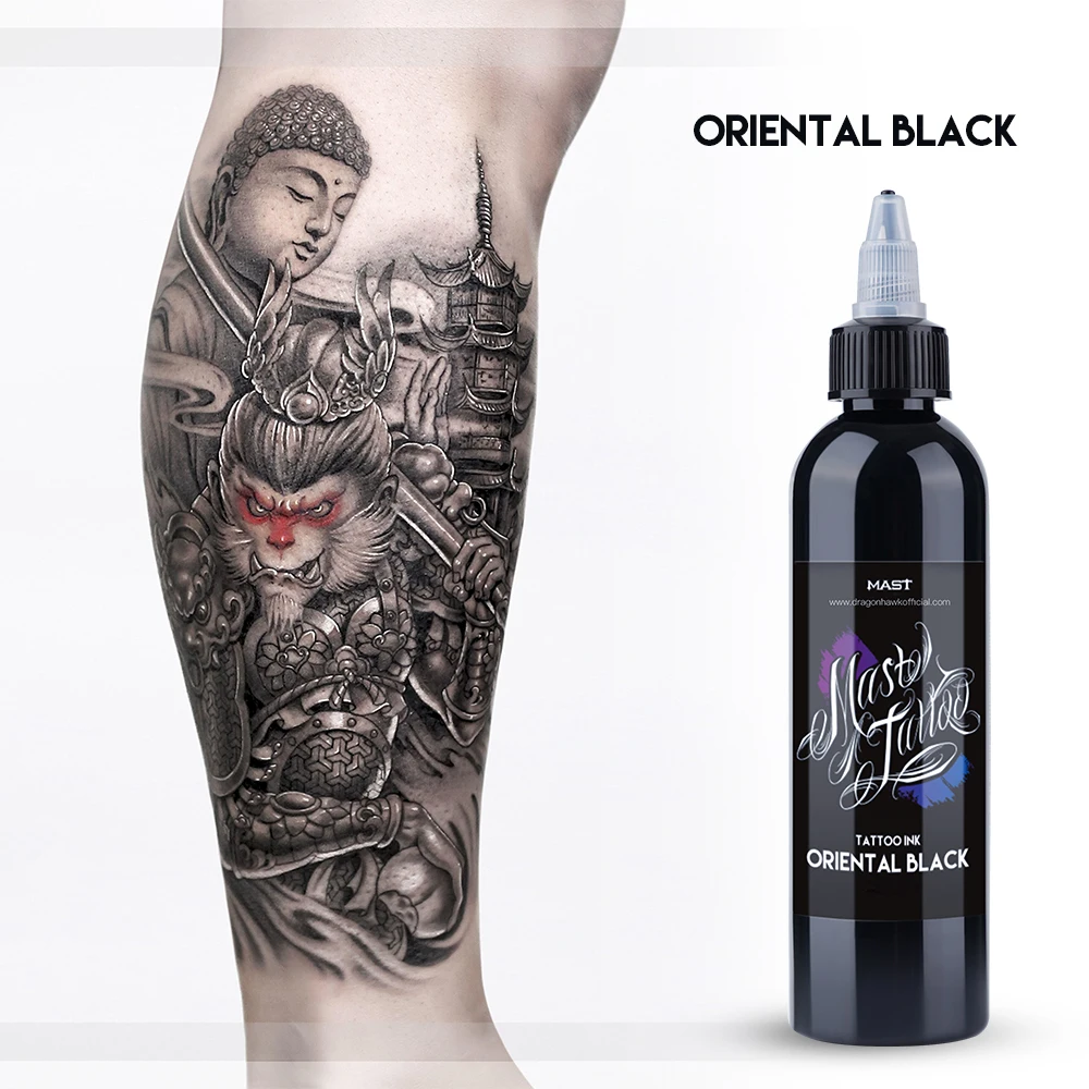 Mast Tattoo Ink Bottle 0.5oz, Triple Black Mas05