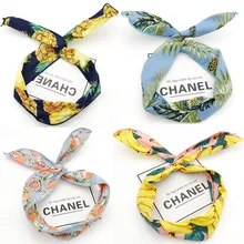 Корейский стиль резинки для волос гибкий кролик Ушастый широкий уход за лицом железная проволока лента для волос повязка для волос Ткань аксессуары для волос для девочек