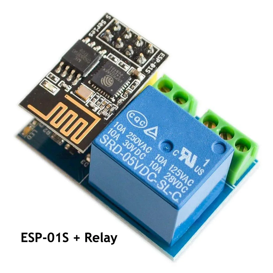 ESP8266 ESP01S ESP-01S 5 в wifi релейный модуль вещи умный дом пульт дистанционного управления переключатель для Arduino телефон приложение беспроводной wifi модуль - Цвет: Esp 01s and Relay