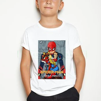 

New Toddler Kids Boys Spider Man T-Shirts Tops Short sleeve Pure cotton T Shirt Clothes Spider-man Costume Children's Clothes