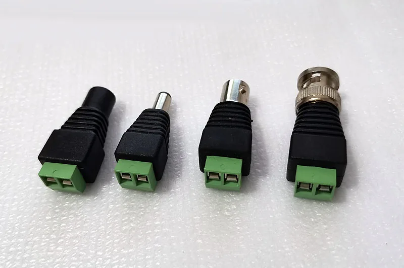 1 комплект CAT5 к BNC видео и мощность балун трансивер Разъемы Мужской Женский BNC разъем терминал Коаксиальный CAT5 CCTV камеры dvr комплект