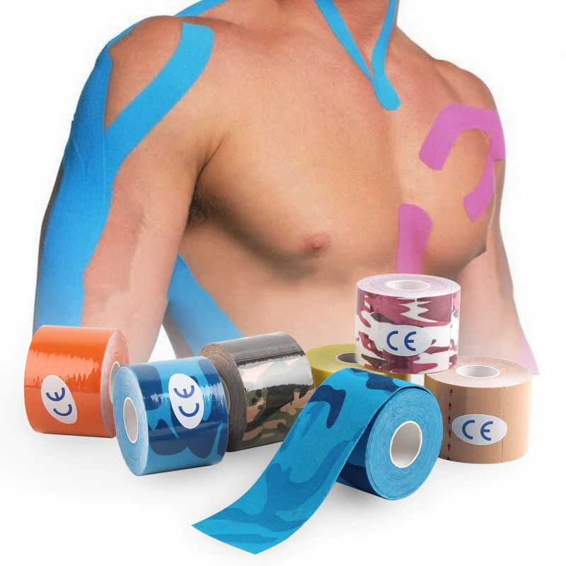 Кинезиологическая лента из хлопка 2 5 см/5 см x м|tape sport|kinesiology tape sportsmuscle bandage |