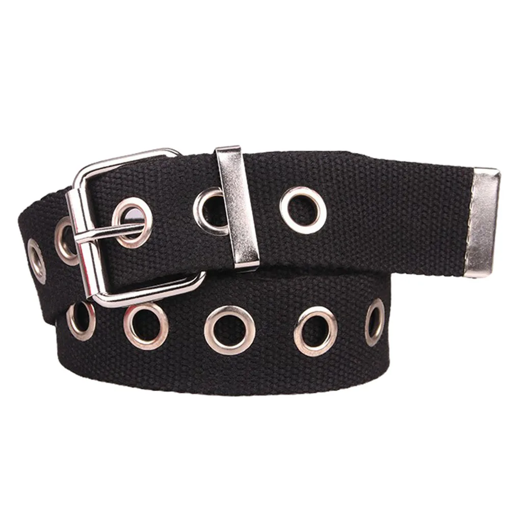 canvas eyelet belt