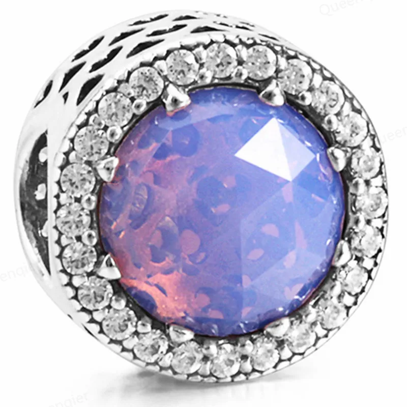 

925 Sterling Silver Charms Pave CZ European Bead Fit Pandora Bracelets Chain DIY Pendant Charm Beads Girl Women Jewelry Making