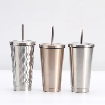 

500ml Hot Quality Double Wall Stainless Steel Vacuum Flasks Car Thermo Cup Coffee Tea Travel Mug Thermol Bottle Thermocup