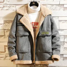 Кожаная мужская куртка, зимнее бархатное пальто, верхняя одежда, мужские толстые куртки, 5XL