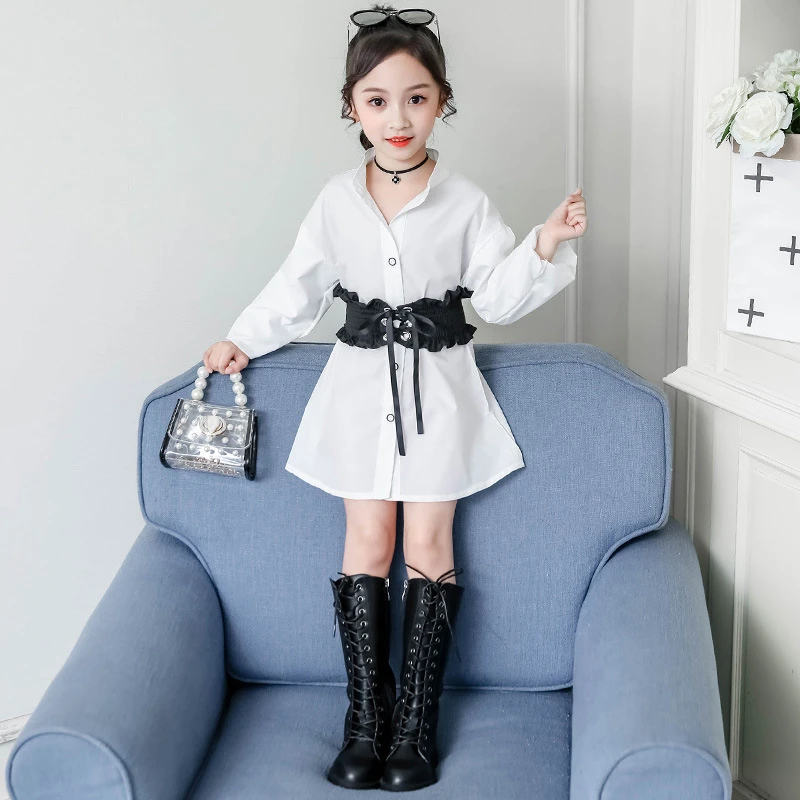 shirt dress knee high boots