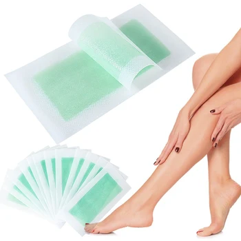 

40pcs=20sheets Professional Summer Hair Removal Double Sided Cold Wax Strips Paper For Leg Body Face Hair Epilator Set
