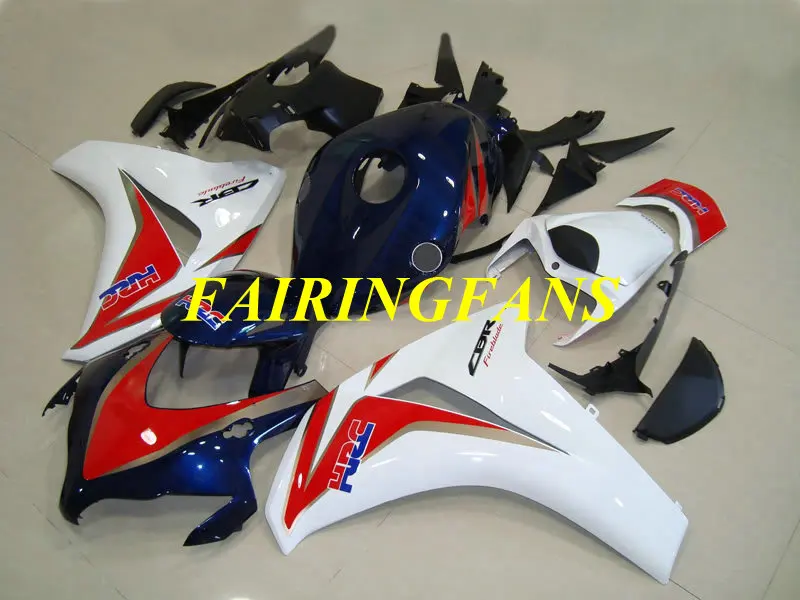 Набор обтекателей для HONDA CBR1000RR 08 09 10 11 CBR 1000 RR 1000RR 2008 2011 белые и синие обтекатели