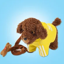 38 песня электрические плюшевые игрушки Щенок-модель будет называться Прогулки Танцы Музыка поводок слишком флейта собака Детские электронные