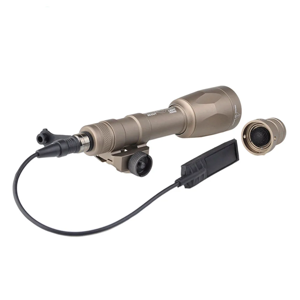 

Tactical Hunting Flashlight SF M600P Scout Light XM-L2-T6-WC LED 850 Lumens Airsoft Torches Portable Lighting Weapon Lights
