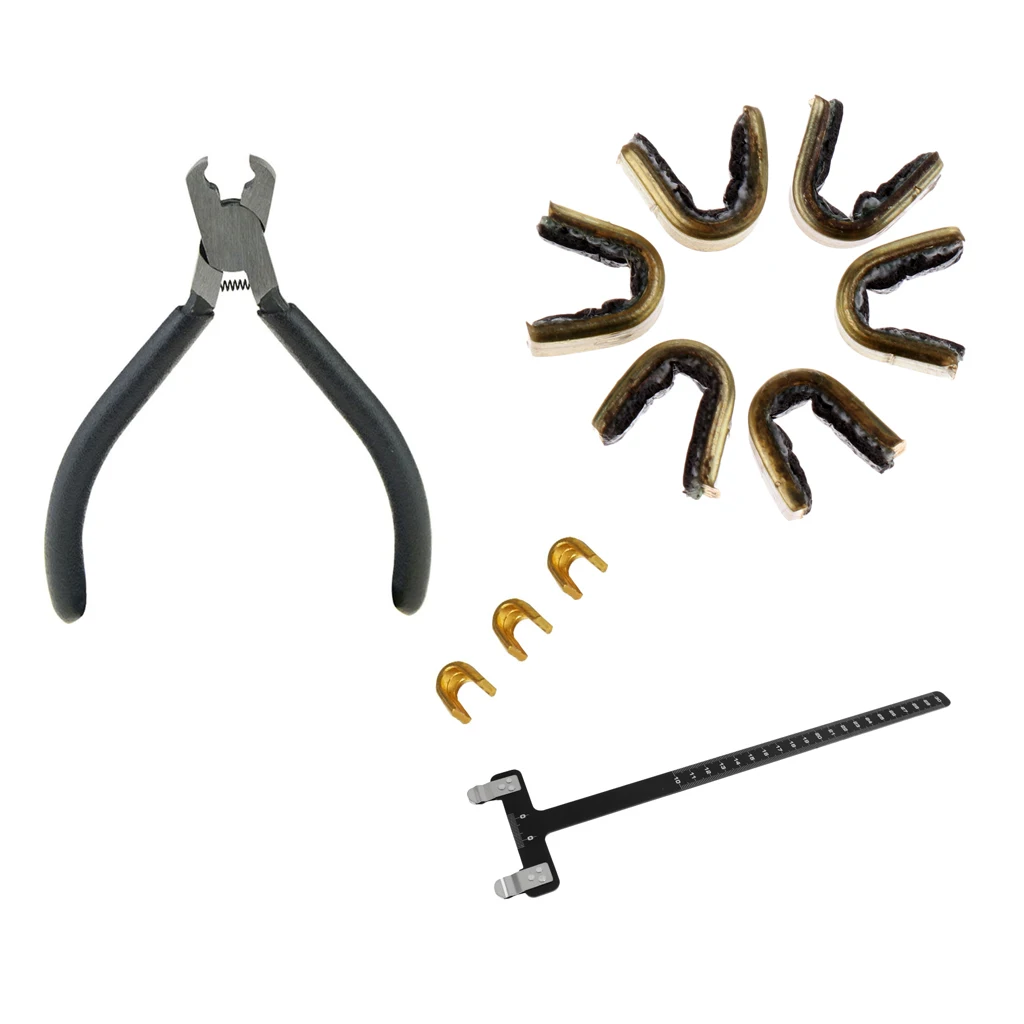 Archery Bow Nocking Points Pliers +9pcs Bow String Nocks +T Bow Square ToolBow & Arrow