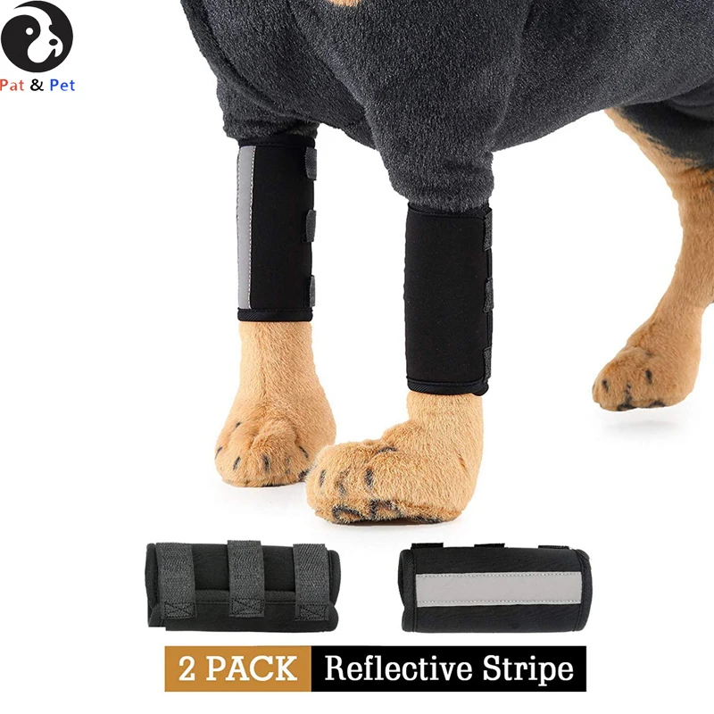 

Dog Canine Front Leg Brace Paw Compression Wraps With Protects Wounds Brace Heals and Prevents Injuries Sprains Wounds Healing