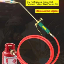 35 мм LPG газовый факельный пистолет паяльник газовый распылитель огнемет+ газовая труба+ сопло+ Крепежное кольцо+ разъем