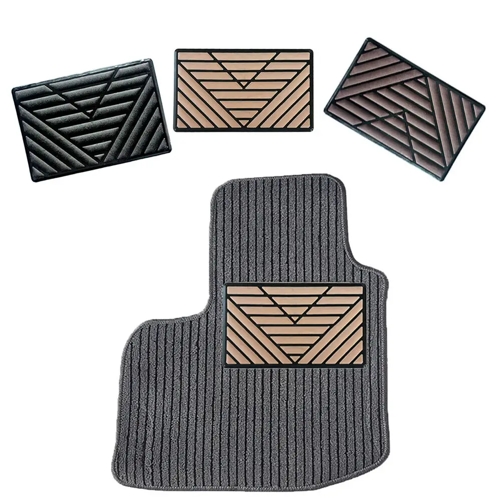 

Universal Black PVC Car Floor Carpet Pad Heel Foot Mat Pedal Patch Cover 25cm x 15cm Car Foot Pad Car Mat