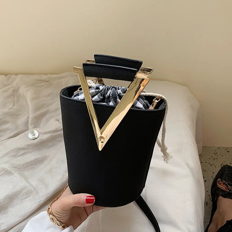 

Shoulder Bucket Frosted Female Crossbody Bag For Women 2020 Leather Famous Brand Luxury Handbags Designer Sac A Main Ladies Hand