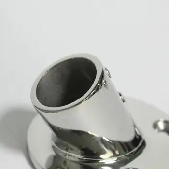 

Pipe Hand Rail Fitting Round Base 316 Stainless Steel 7/8 inches Deck Accessories