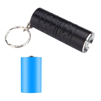 

Waterproof T6 LED Mini Flashlights 3 Modes Rotary Switch Electric Torches with Key Buckle for Night Camping Jogging
