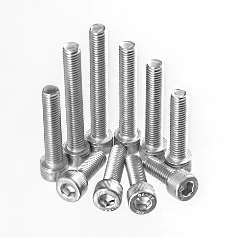 1 to 2 Pieces 304 Stainless Steel DIN912 M16 M20 Metric Socket Head Cap Screws Stell Machine Screw