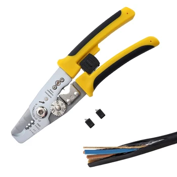 

Electrical Cable Stripper Wire Creative Yellow Multi-Functional Wire Stripping Pliers Cable Scissors Electrician Wire Pulling