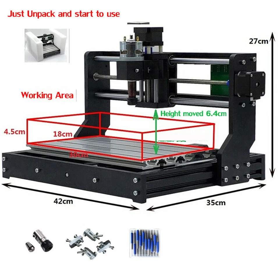 CNC 3018 PRO лазерный гравированное дерево фрезерный станок с ЧПУ GRBL ER11 Хобби DIY гравировальный станок для дерева PCB ПВХ Мини CNC3018 гравер